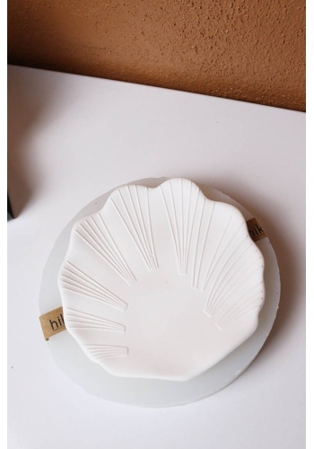 Taş Tozu Kalıbı – Deniz Kabuğu Şeklinde Dekoratif Tabak Takı Tabağı – Silikon Kalıp