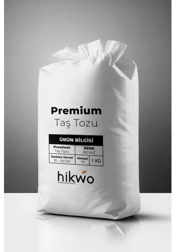 Premium Taş Tozu - Hobi Harcı - Taş Tozu 1 KG Beyaz