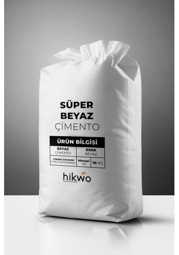 HW – Süper Beyaz Çimento Ultra Güçlendirilmiş Etkili – Beyaz Çimento – 10 KG