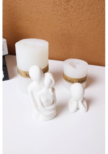 Taş Tozu Kalıbı – Dekoratif Çocuklu Aile Obje Biblo Seti – Silikon Kalıp