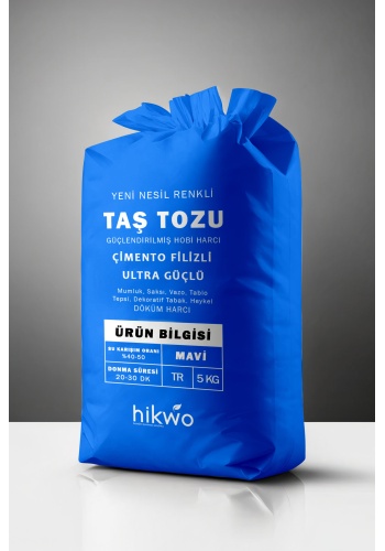 Mavi Taş Tozu - Renkli Taş Tozu 5 KG