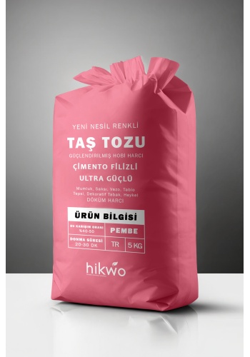 Pembe Taş Tozu - Renkli Taş Tozu 5 KG