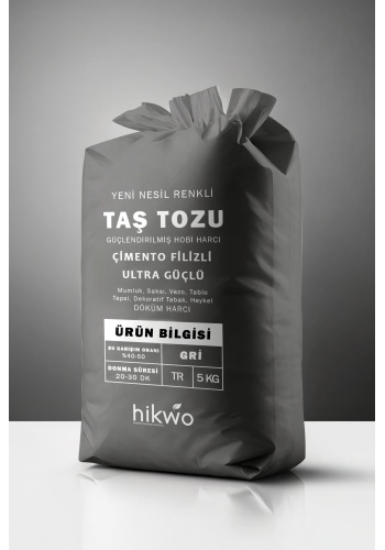 Gri Taş Tozu - Renkli Taş Tozu 5 KG