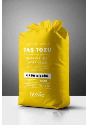 Sarı Taş Tozu - Renkli Taş Tozu 5 KG