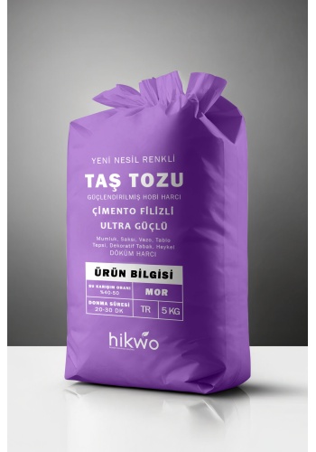 Mor Taş Tozu - Renkli Taş Tozu 5 KG