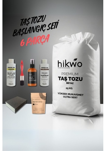 Taş Tozu Başlangıç Seti 25 KG Premium Taş Tozu ve Set