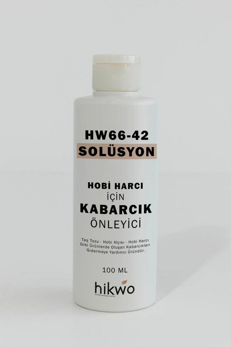 HW66-42 Hava Kabarcığı Önleyici Solüsyon - Taş Tozu - Hobi Harcı - Hobi Alçısı