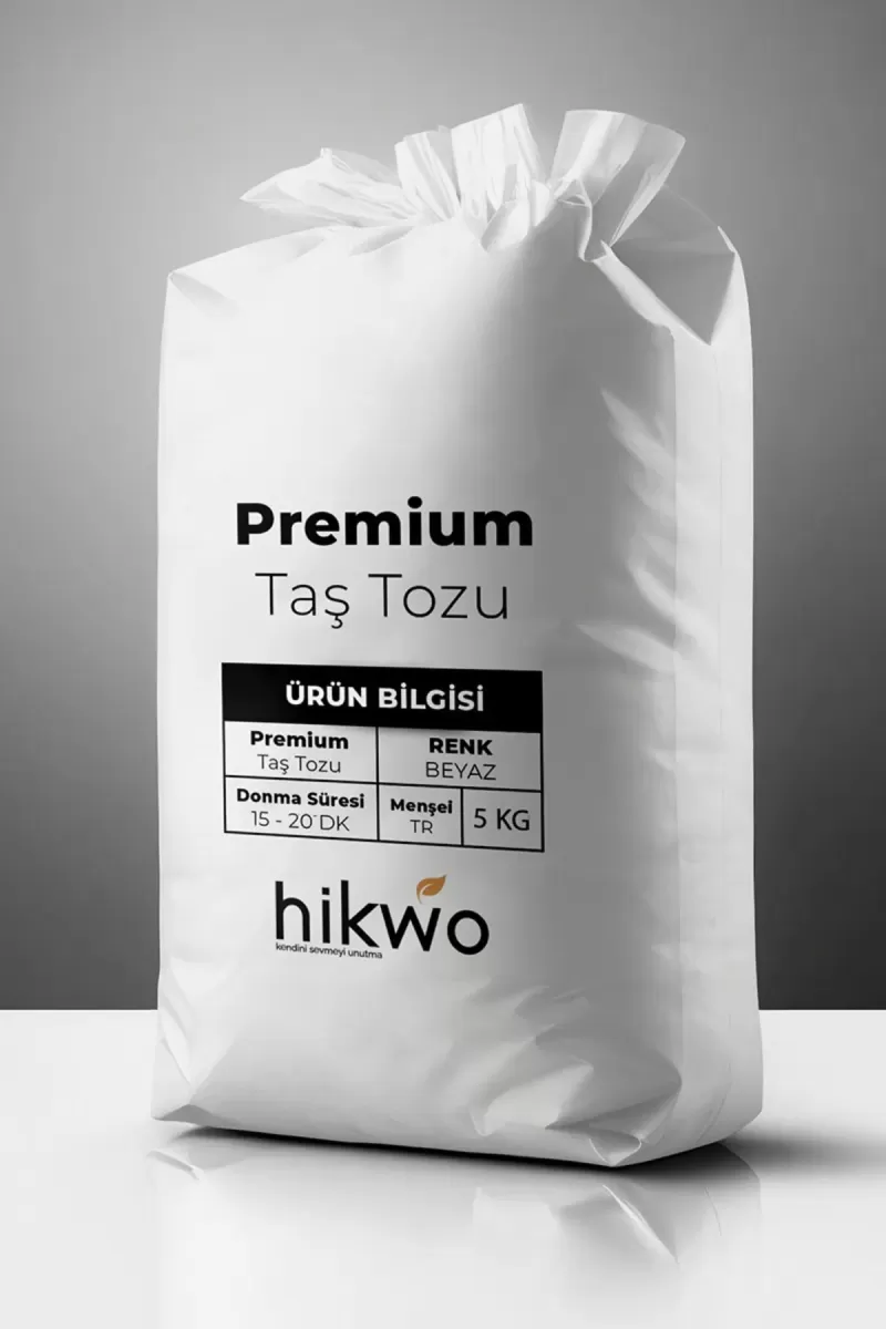 Premium Taş Tozu - Hobi Harcı - Taş Tozu 5 KG Beyaz