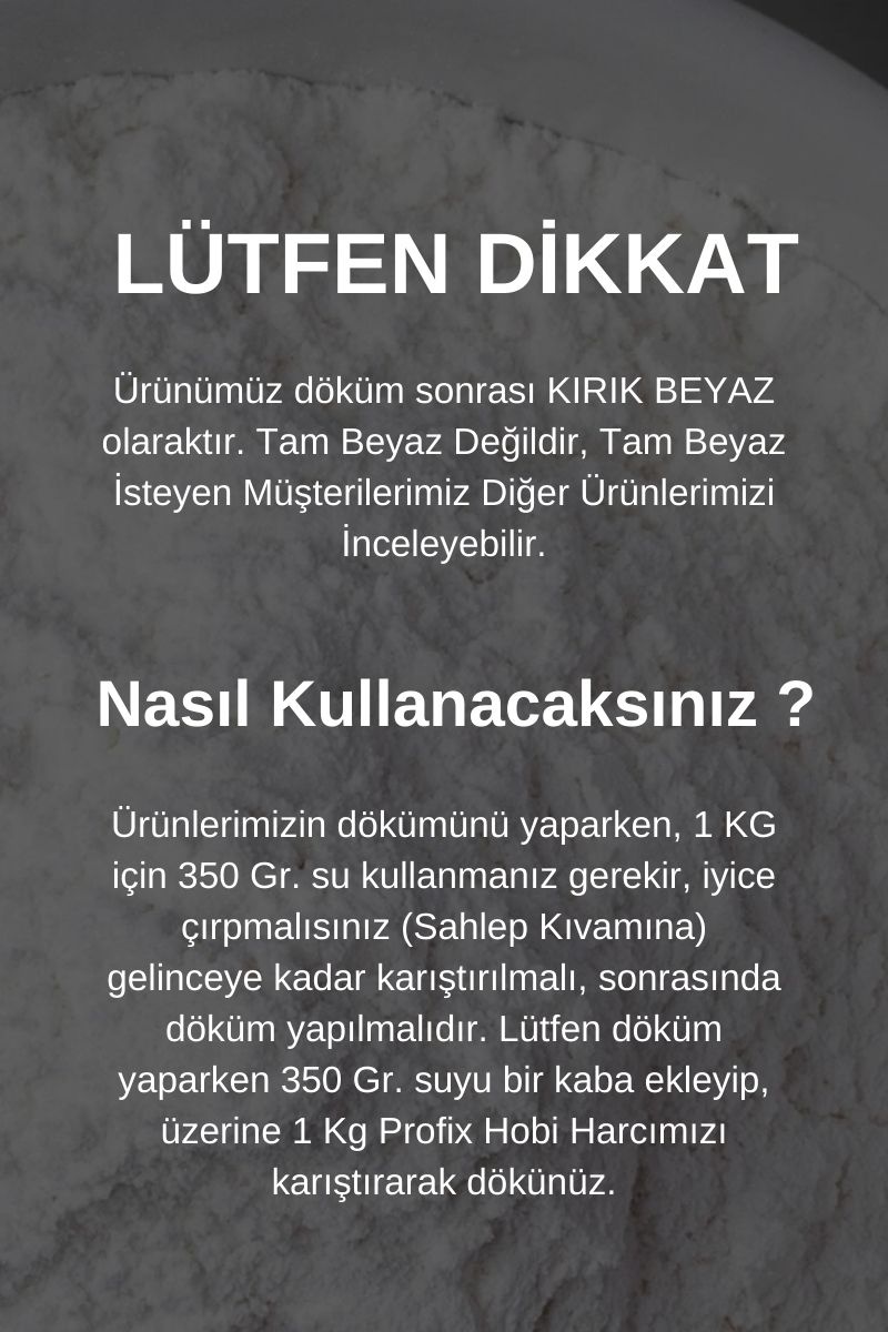 HW Profix Ultra Güçlendirilmiş Mumluk Döküm Harcı, Hobi Harcı, Hobi Alçısı, Taş Tozu 5