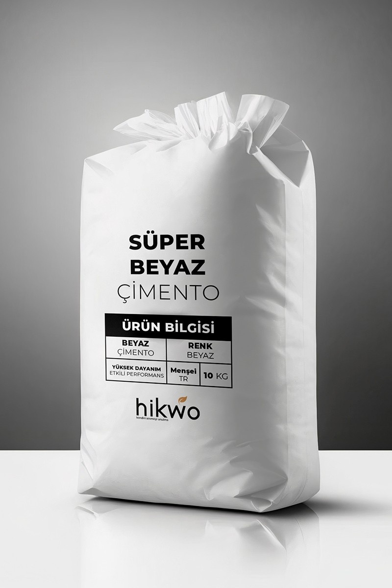 HW – Süper Beyaz Çimento Ultra Güçlendirilmiş Etkili – Beyaz Çimento – 10 KG
