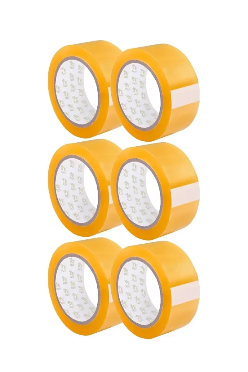 6 Adet Koli Bandı 100 Metre 45 MM Ultra Güçlü - Şeffaf