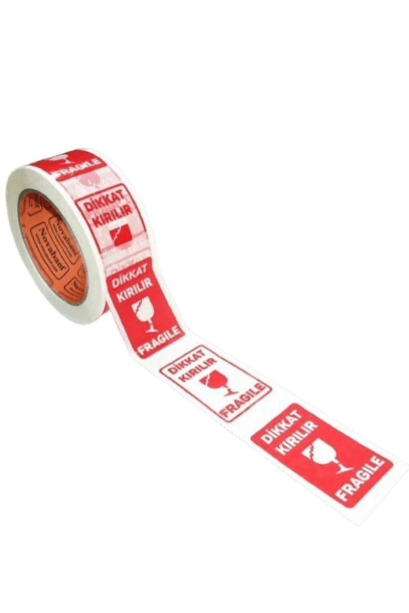 Dikkat Kırılır Fragile Baskılı Koli Bandı 45*100