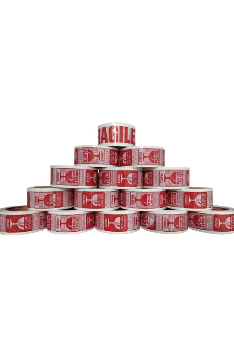 Dikkat Kırılır Fragile Baskılı Koli Bandı 45*100