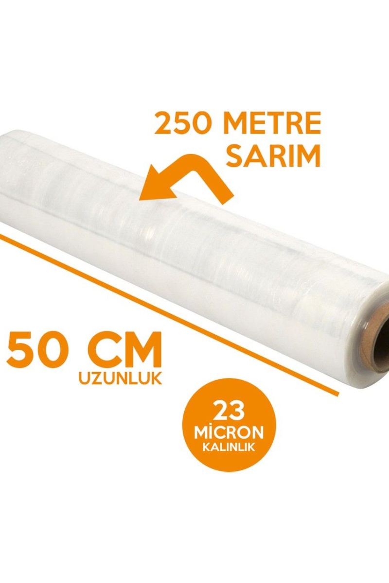 23 Mic 250 Metre  Streç Film Paketleme Streçi