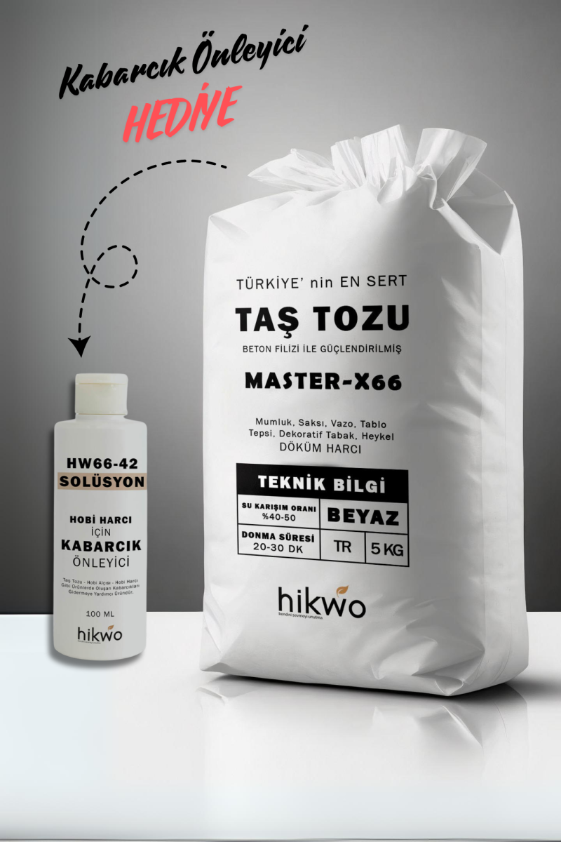 Master-X66 Yeni Nesil Ultra Güçlü Taş Tozu - Hobi Harcı 10 KG