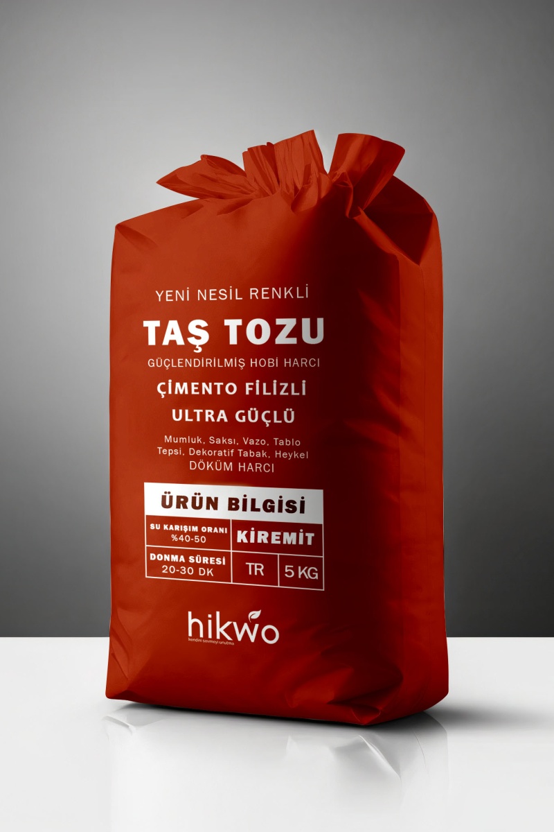 Kiremit Taş Tozu - Renkli Taş Tozu 5 KG