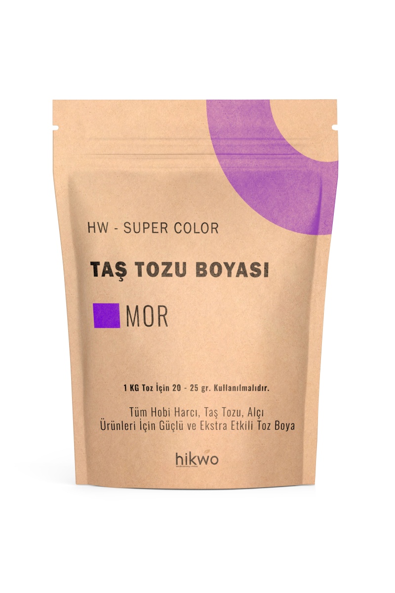 HW - Mor Toz Boya - Taş Tozu Boyası - Hobi Harcı Boyası
