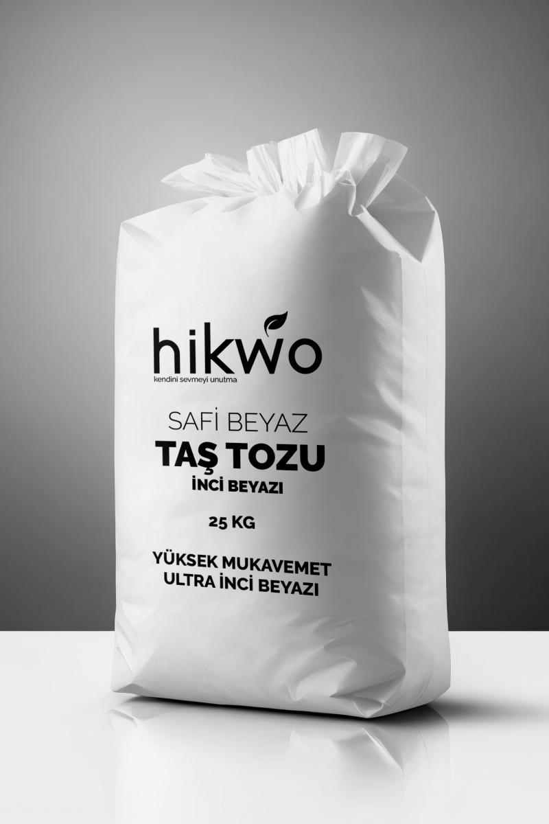 Safi Beyaz Taş Tozu - İnci Beyazı Taş Tozu - Ultra Sert ve Beyaz Taş Tozu - 25 KG