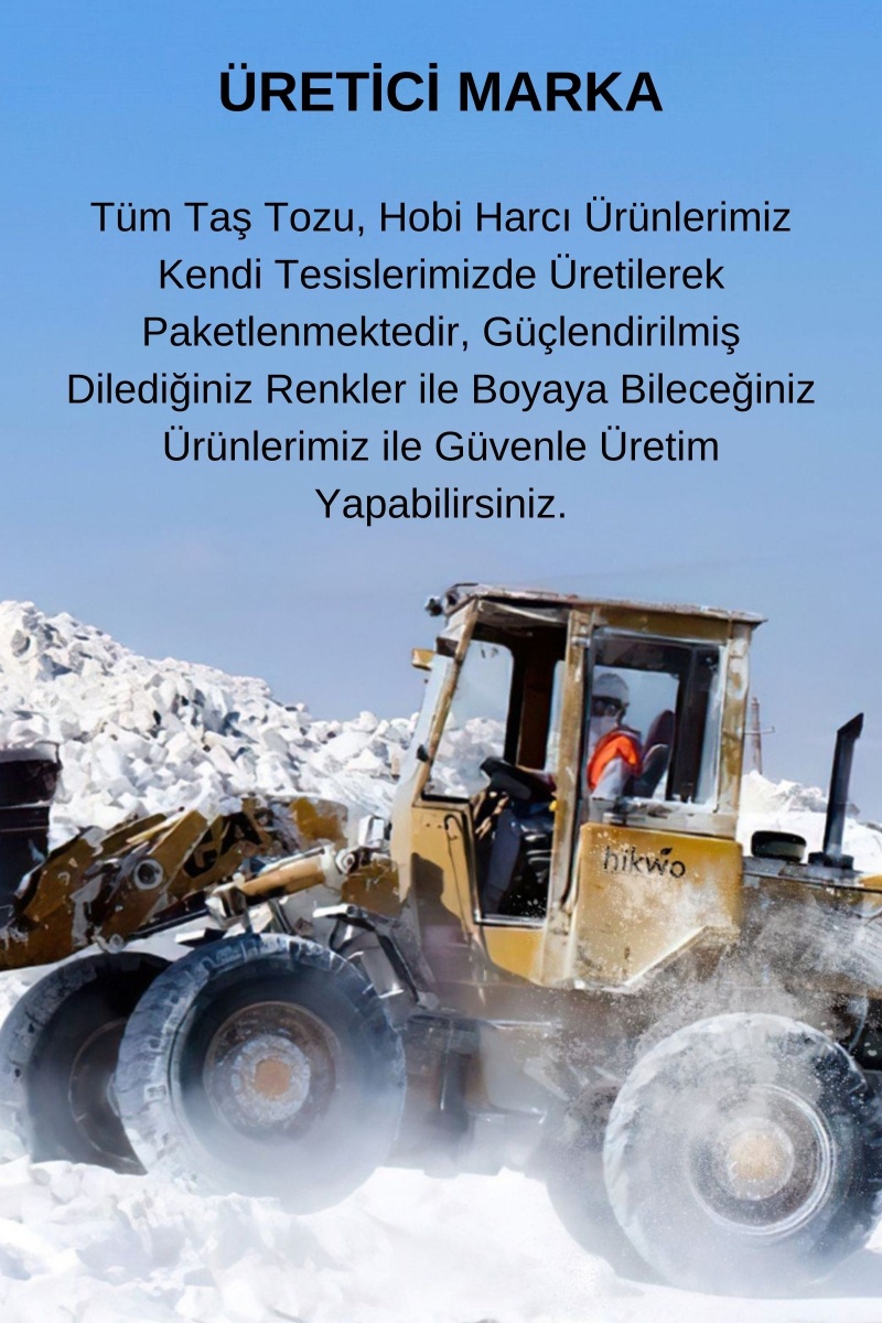 Safi Beyaz Taş Tozu - İnci Beyazı Taş Tozu - Ultra Sert ve Beyaz Taş Tozu - 25 KG