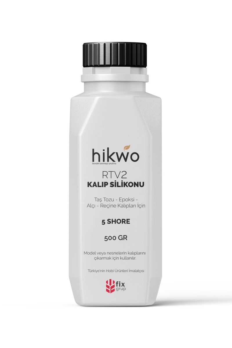 Rtv 2 Kalıp Silikonu 500 GR, Yarı Şeffaf Rtv2