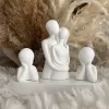 Taş Tozu Kalıbı – Dekoratif Çocuklu Aile Obje Biblo Seti – Silikon Kalıp