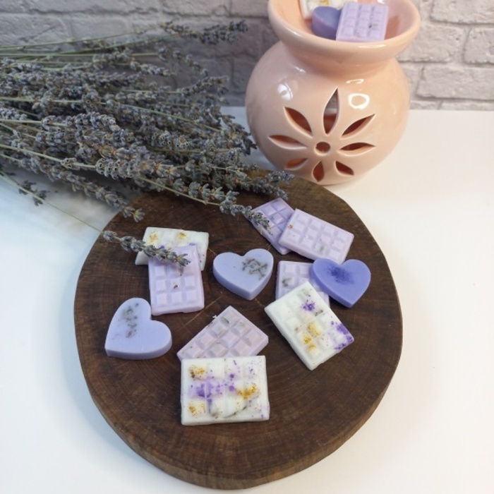 Lavanta Kokulu Doğal Soya Wax Buhurdanlık Tableti 10 Lu Paket