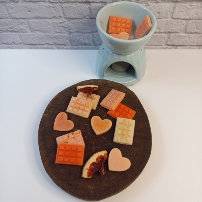 Portakal Kokulu Doğal Soya Wax Buhurdanlık Tableti 10 Lu Paket