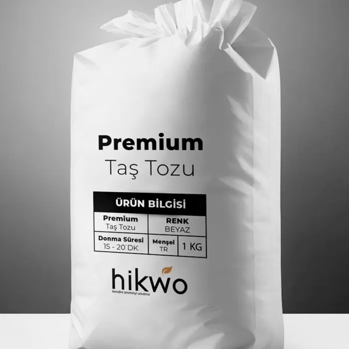 Premium Taş Tozu - Hobi Harcı - Taş Tozu 1 KG Beyaz