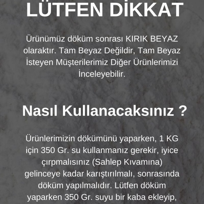 HW Profix Ultra Güçlendirilmiş Mumluk Döküm Harcı, Hobi Harcı, Hobi Alçısı, Taş Tozu