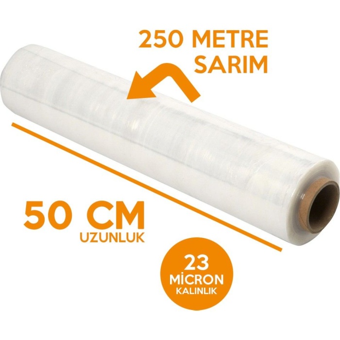 23 Mic 250 Metre  Streç Film Paketleme Streçi