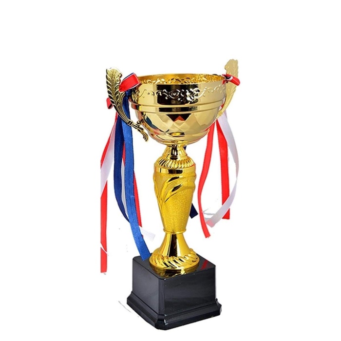 29 cm Kupa Siyah Zemin Kupa Madalya Gold Kaplama Y119B Ücr