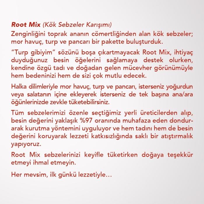 ROOT MIX | Mor Havuç, Turp ve Pancar Karışımı |