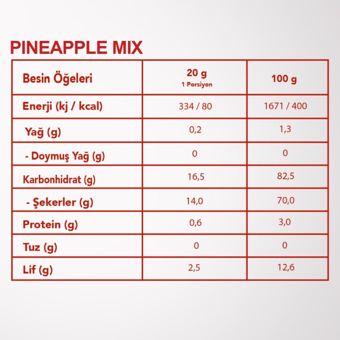 PINEAPPLE MIX | Ananas, Elma, Tarçın Karışımı |