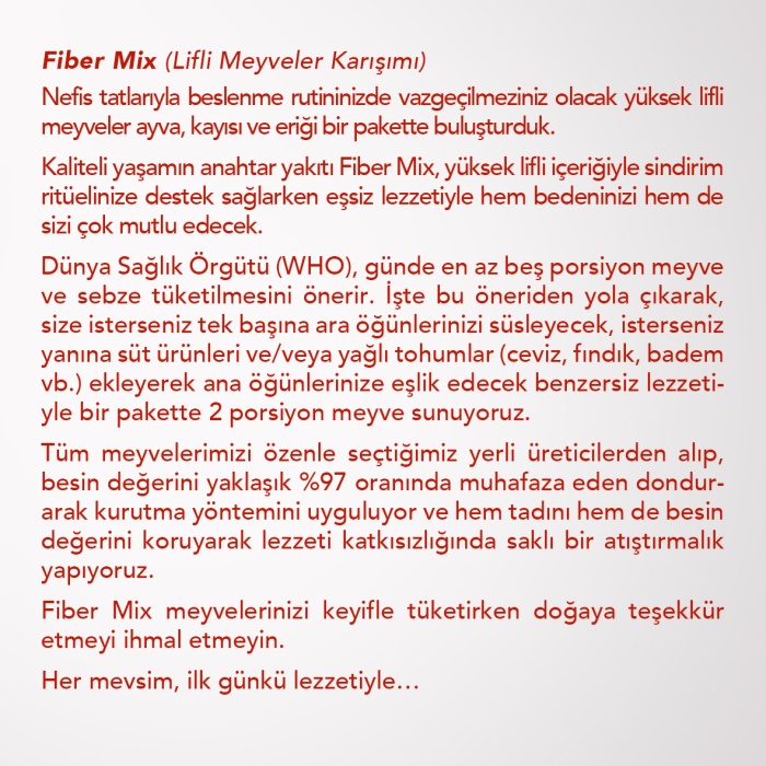 FIBER MIX 6LI SET | Ayva, Kayısı, Erik | Lifli Meyveler Karışımı | 6 Al 5 Öde Paketi |