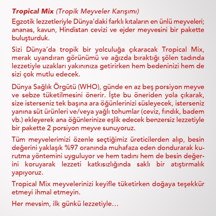 TROPICAL MIX 6LI SET  |  Ananas, Kavun, Hindistan Cevizi ve Ejder meyvesi | Tropik Meyveler Karışımı| 6 Al 5 Öde Paketi |