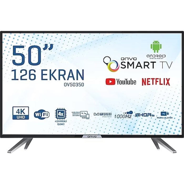 Onvo Ov50350 4K Uhd Uydu Smart Android Led Tv