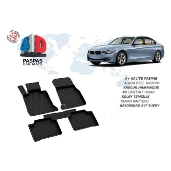 Bmw F30 3 Serisi 4D Havuzlu Paspas Siyah 2011 ve Sonrası