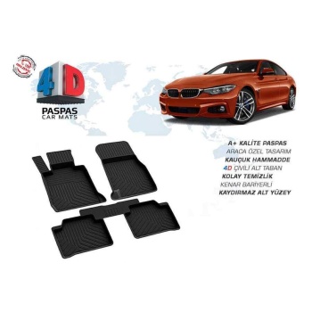 Bmw F32 4 Serisi 4D Havuzlu Paspas Siyah 2013 ve Sonrası