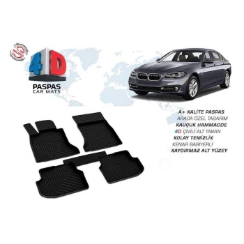 Bmw F10 5 Serisi 4D Havuzlu Paspas Siyah 2010-2013 Arası