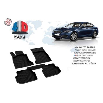 Bmw F10 5 Serisi 4D Havuzlu Paspas Siyah 2013-2016 Arası