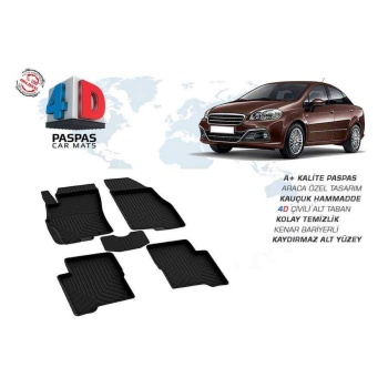 Fiat Linea 4D Havuzlu Paspas Siyah 2007 ve Sonrası