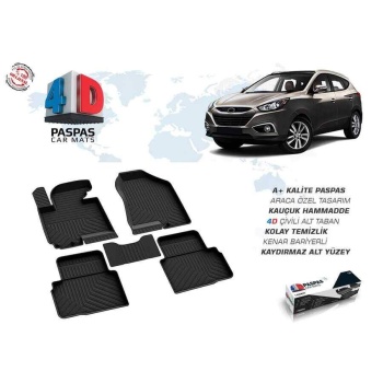 Hyundai İx35 4D Havuzlu Paspas Siyah 2010 ve Sonrası