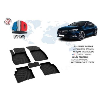 Opel İnsignia Grand Sport 4D Havuzlu Paspas Siyah 2017 ve Sonrası