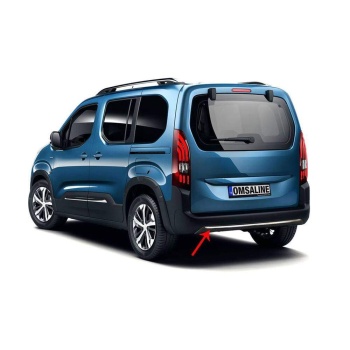 Peugeot Rifter Krom Arka Tampon Difüzör Çıtası 2019 ve Sonrası