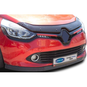Renault Clio 4 Kırmızı Krom Ön Panjur 2 Parça 2012-2017 Arası