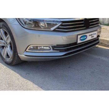 VW Passat B8 Krom Ön Tampon Çıtası 3 Parça 2015-2019 Arası