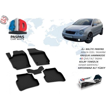VW Polo 4D Havuzlu Paspas Siyah 1999-2005 Arası