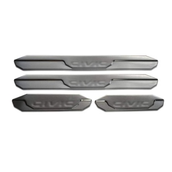 Honda Civic FC5 Krom Kapı Eşiği 4 Parça Taşlı 2016-2021 Arası