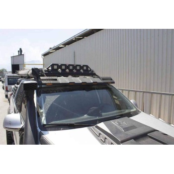 Ford Ranger Dakar Ledli Ön Cam Üstü Moonvisor 2011 ve Sonrası Mat Siyah