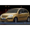Citroen C3 Krom Cam Çıtası 4 Parça  2002-2009 Arası
